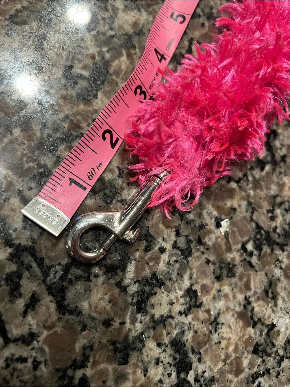Plush Fuzzy Pink Dog leash